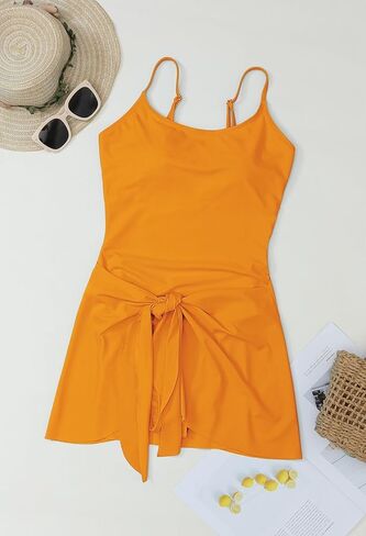 الوردي الملكة المرأة قطعة واحدة ملابس السباحة البطن التحكم فساتين السباحة تنورة ثوب السباحة in Kuwait