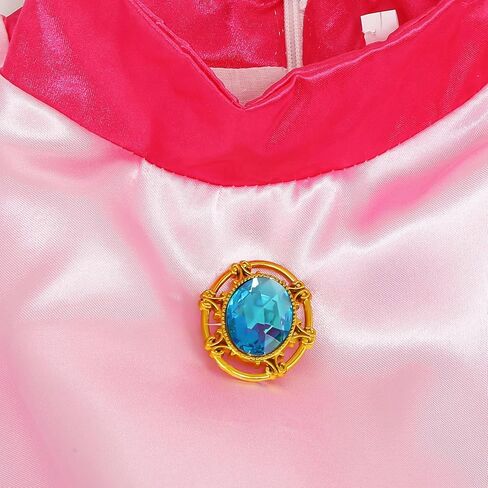 زي الأميرة Mooedcoe للفتيات الصغيرات، فساتين الأميرة التنكرية للأطفال وحفلات أعياد الميلاد مع الملحقات in Kuwait