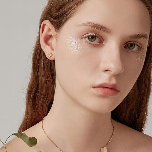 أقراط للنساء المراهقات، 925 من الفضة الإسترلينية جوهرة الميلاد إلى الأبد على شكل قلب وأقراط الذكرى السنوية وأعياد الميلاد وعيد الميلاد هدايا مجوهرات للنساء والزوجة والفتيات in Kuwait