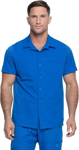 Dickies Dynamix Scrubs for Men, Button Front Collar Shirt with Four-Way Stretch and Moisture Wicking DK820 in Saudi Arabia