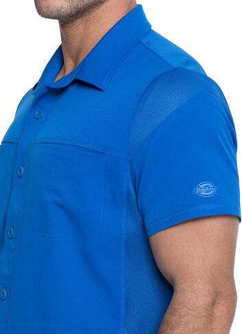 Dickies Dynamix Scrubs for Men, Button Front Collar Shirt with Four-Way Stretch and Moisture Wicking DK820 in Saudi Arabia