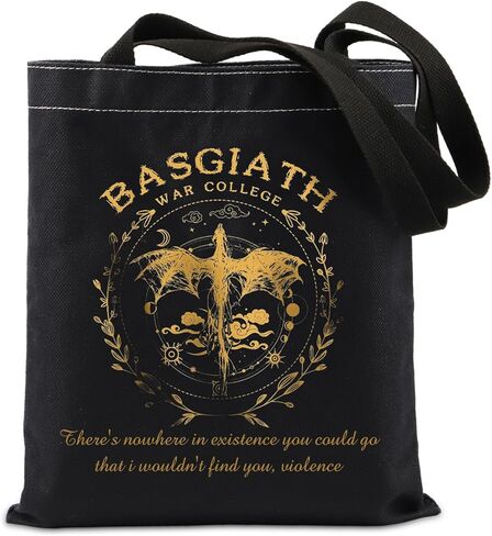 Lywjyb Birdgot Romantasy Fantasy Novel القارئ هدية Basgiath War College حمل حقيبة Bookish هدية للرجال والنساء in Kuwait