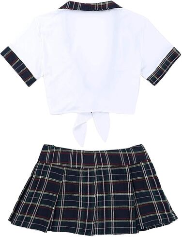 طقم زي تنكري للفتيات في المدرسة للسيدات، زي تنكري لغرفة النوم، تنورة قصيرة مطوية، بيبي دول in Kuwait