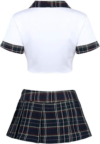 طقم زي تنكري للفتيات في المدرسة للسيدات، زي تنكري لغرفة النوم، تنورة قصيرة مطوية، بيبي دول in Kuwait