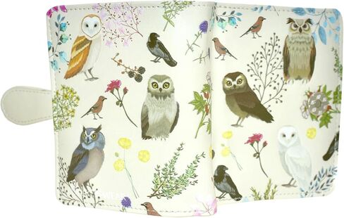 Shag Wear Wild Bird Forest Small Zipper Women's Wallet (Cream), Cream, one size, Modern in Saudi Arabia