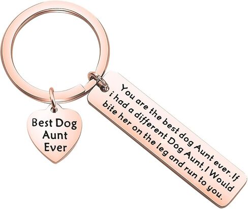 ENSIANTH Dog Aunt Gift Best Dog Aunt Ever Keychain Special Aunt Gift Dog Lover Gift in Saudi Arabia