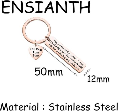 ENSIANTH Dog Aunt Gift Best Dog Aunt Ever Keychain Special Aunt Gift Dog Lover Gift in Saudi Arabia