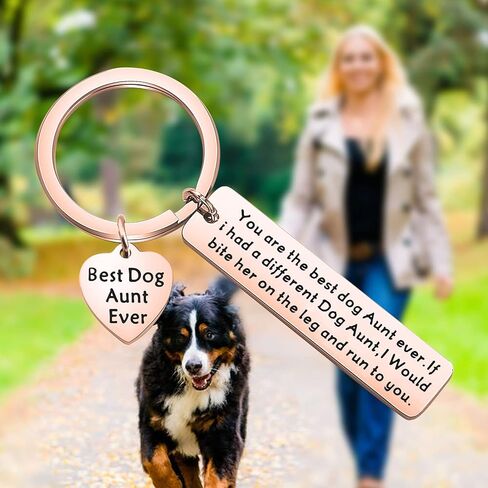 ENSIANTH Dog Aunt Gift Best Dog Aunt Ever Keychain Special Aunt Gift Dog Lover Gift in Saudi Arabia