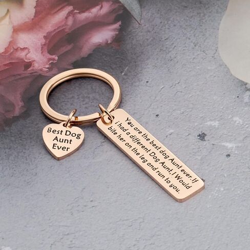 ENSIANTH Dog Aunt Gift Best Dog Aunt Ever Keychain Special Aunt Gift Dog Lover Gift in Saudi Arabia
