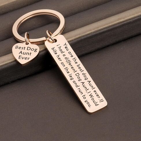 ENSIANTH Dog Aunt Gift Best Dog Aunt Ever Keychain Special Aunt Gift Dog Lover Gift in Saudi Arabia