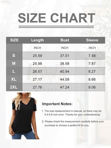 Women's Cold Shoulder T Shirts V Neck Short Sleeve Tunics Casual Loose Fit Summer Tops 2024 Trendy Blouse in Kuwait