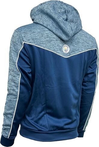 Icon Sports Men's Manchester City Full-Zip Hoodie, Licensed M. City Hooded Sweatshirt in Saudi Arabia