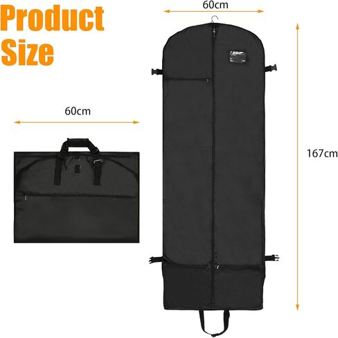 شنطة ملابس للسفر للنساء، شنطة فستان بطول 60 انش للفساتين الطويلة، شنطة ملابس لفساتين الزفاف الطويلة، شنط ملابس للسفر وتعليق الملابس، شنط بدلات للرجال، شنطة حمل للملابس in Kuwait