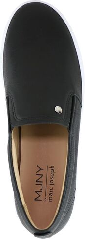 Marc Joseph New York Womens Casual Comfortable Genuine Leather Lightweight Low Top Fashion Slip-On Walking Sneaker Flat Shoes in Saudi Arabia