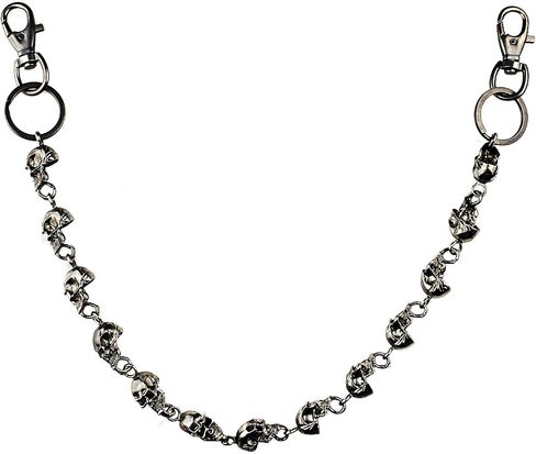 ARZASGO Unisex Punk Chains for Pants, Heavy Duty Belt Chains Hip Hop Trousers Jeans Chain with Lobster Clasps for Wallet Keys in Kuwait