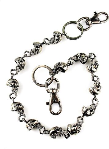 ARZASGO Unisex Punk Chains for Pants, Heavy Duty Belt Chains Hip Hop Trousers Jeans Chain with Lobster Clasps for Wallet Keys in Kuwait