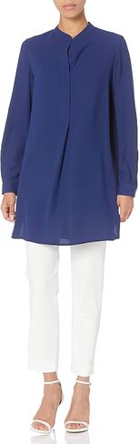 Anne Klein Women's Split Neck Long Tunic Blouse in Saudi Arabia