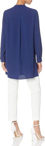 Anne Klein Women's Split Neck Long Tunic Blouse in Saudi Arabia