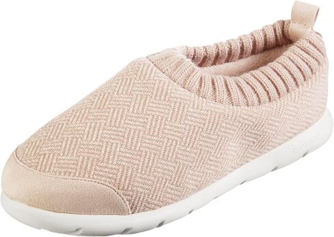 isotoner Women's Slip-on Shoes with a Lightweight Hatch Knit Stretch Sock Upper Slipper in Saudi Arabia
