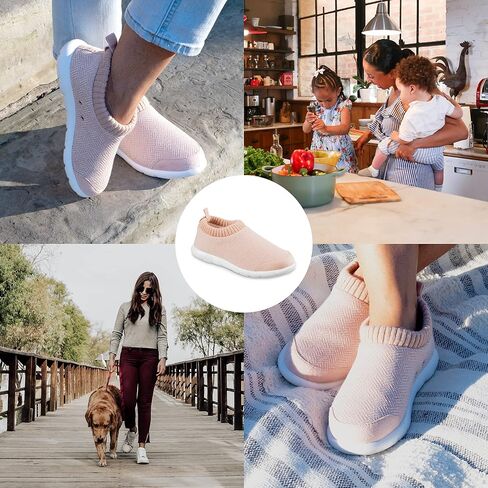 isotoner Women's Slip-on Shoes with a Lightweight Hatch Knit Stretch Sock Upper Slipper in Saudi Arabia