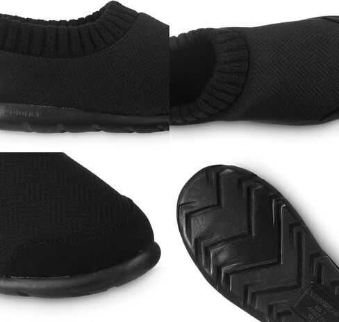 isotoner Women's Slip-on Shoes with a Lightweight Hatch Knit Stretch Sock Upper Slipper in Kuwait