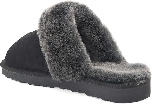 Women's Sheepskin Slippers Indoor Outdoor House Leather Shearling Fur Slippers in Saudi Arabia