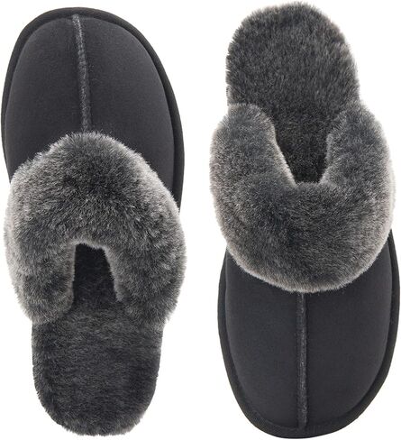 Women's Sheepskin Slippers Indoor Outdoor House Leather Shearling Fur Slippers in Saudi Arabia
