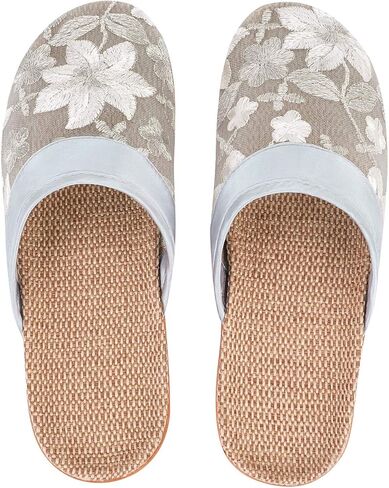 Women's Chinese Mesh Slippers Summer Chinese Floral Mesh Sandals Slides Medium Width Lightweight House Slippers in Kuwait