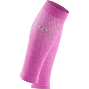 CEP Women's Ultralight Compression Calf Sleeves Electric Pink/Light Grey Size 4
