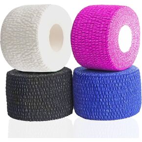ANAMPION Weightlifting Hook Grip Tape 4 Roll 23ft/Roll Comfortable & Stretchy Athletic Thumb Tape for Weight Lifting & Cross Training Gym Workout Tape - Protect Thumb, Wrist & Finger