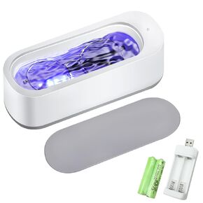 منظف ​​المجوهرات بالموجات فوق الصوتية، آلة تنظيف بالموجات فوق الصوتية الاحترافية سعة 12 أونصة، منظف صوتي 45 كيلو هرتز للمجوهرات والخواتم والقلائد والفضة والذهب وأطقم الأسنان والنظارات والساعات in Kuwait