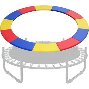 وسادة أمان بغطاء زنبركي للترامبولين، 8 أقدام و12 قدمًا و14 قدمًا و15 قدمًا بديلة لبطانة الترامبولين متعددة الألوان، ملحقات ترامبولين مقاومة للماء والتمزق in Kuwait