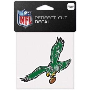 WinCraft Philadelphia Eagles NFL Retro Decal 4x4 Perfect Cut Color