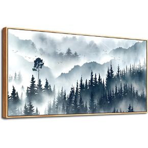 hyidecorart Wall Art For Living Room Large Wood Framed Wall Decorations For Bedroom Room Modern Office Wall Decor Color line Abstract Wall Painting Mural Canvas Prints Pictures Artwork Home Decor