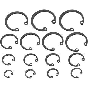 uxcell 150Pcs Internal Retaining Ring Circlip Assortment Set, 65 Mn Metal 15 Sizes M8 M10 M12 M14 M16 M18 M20 M22 M24 M26 M28 M30 M32 M34 M36