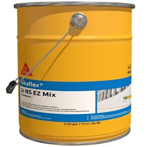 Sikaflex 2C NS EZ Mix 2-Part Polyurethane Elastomeric Sealant Limestone 1.5 Gallon