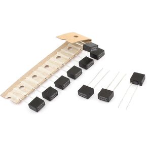uxcell 10 Pcs 250V 1A Slow Blow Type Radial Lead Square Micro Fuses 7.5x8x4mm for Electronic Parts PCB LCD Repair Replacement