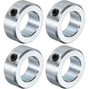 uxcell 4pcs Set Screw Collars 1" Bore Carbon Steel Shaft Collars, 1-5/8" OD, 5/8" Width Axle Collar Clamp for Linear Rod Shaft Guide in Kuwait