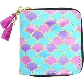 MayeBridge Cute Unicorn Purse Unicorn Zipper Wallet Long Clutch Bag PU Leather Purse For Girls Women (Mermaid 1207B) in Kuwait