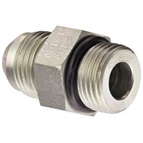 Eaton Weatherhead C5315X8 Carbon Steel SAE 37-Degree (JIC) Flare-Twin Fitting, Adapter, 1/2" Straight Thread O-Ring Boss x 1/2" JIC Male
