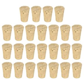MECCANIXITY Tapered Cork, 14.3x10.7x19mm Natural Wooden Leakproof Soft Cork Stoppers for Wine Beer Bottle Crafts Corks Plug Replacement Laboratory Supplies, Light Wood Color, Pack of 36