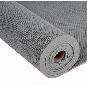 jxgzyy Commercial Drainage Mat PVC Non Slip Wet Area Commercial Floor Mat 3x16.4 Ft 0.22'' Thick Pool Drain Floor Mat Door Mat Roll for Restaurant Bars Bathroom Patio Outdoor Indoor Rug (Grey)