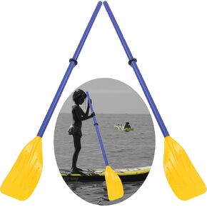 Small Kayak Paddles, Plastic Canoe Paddle for Children, yellow