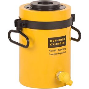 30T Hollow Single Acting Hydraulic Ram Cylinder Jack 2" Stroke RCH-3050 Lifting Cylinders Retract Automatically Quick Connector Porta Power Jack for Shipbuilding, Machinery and Industry