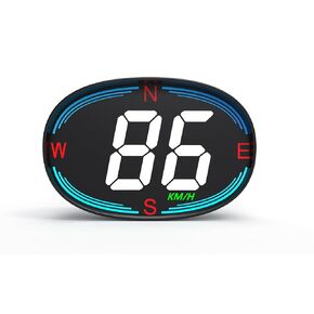 شاشة عرض LCD لعداد السرعة بنظام تحديد المواقع العالمي (GPS) مع إنذار للسرعة الزائدة وإنذار للتعب أثناء القيادة - عرض جديد لعداد سرعة السيارة مع ارتفاع البوصلة لجميع المركبات