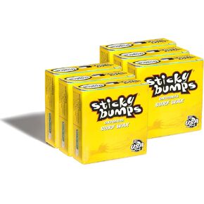 Sticky Bumps Original Surf Board Wax (Tropical, 6 Pack)