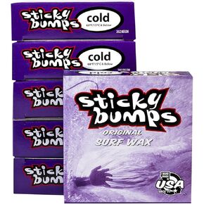 Sticky Bumps Surfboard Wax 6 Pack Cold