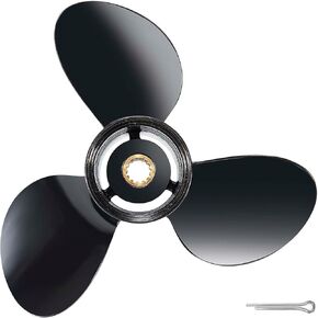 YOUNG PROPS 12 1/2 x 13 Replace OEM#763461 Aluminum Outboard Boat Propeller for BRP,Johnson,Evinrude OMC SternDrive 40-75HP 13 Spline Tooth 12.5dia x 13 Pitch Boat Propeller RH