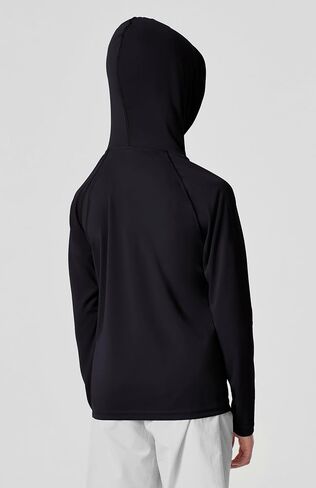 قمصان سباحة بأكمام طويلة للأولاد من Rash Guard بعامل حماية من أشعة الشمس فوق البنفسجية 50+، قميص صيد بغطاء للرأس مع جيب للأطفال in Saudi Arabia