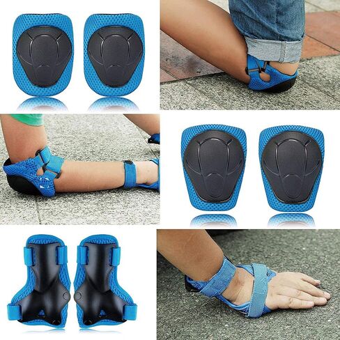 Knee Pads for Kids Kneepads and Elbow Pads Toddler Protective Gear Set Kids Elbow Pads and Knee Pads for Girls Boys with Wrist Guards 3 in 1 for Skating Cycling Bike Rollerblading Scooter in Saudi Arabia